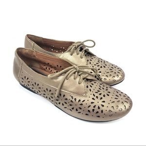 Lucky Brand Gold Christa Oxford Shoes